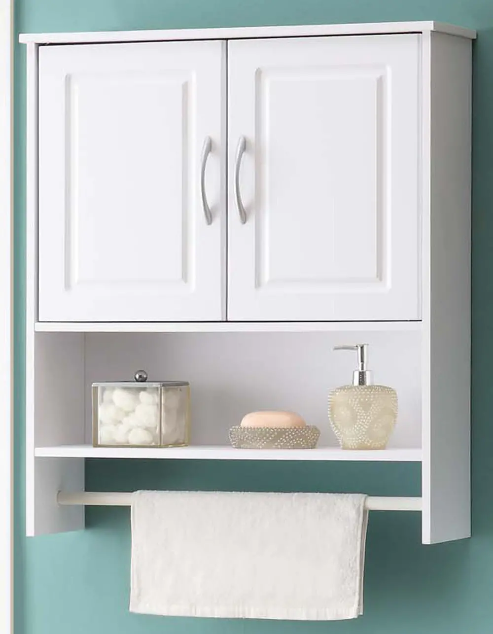 White 2 Door Wall Cabinet-1