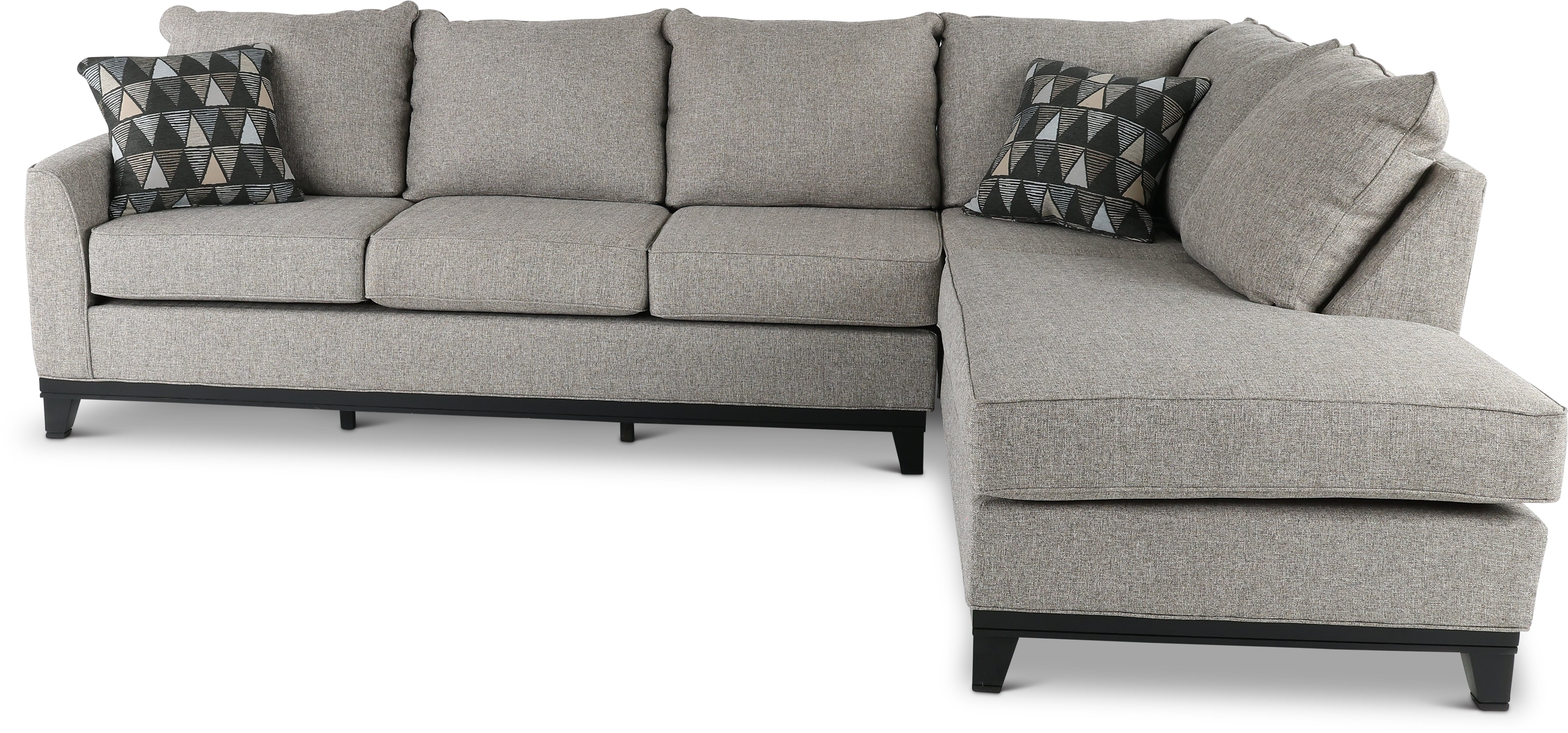 Emerson Slate Gray 2 Piece Sectional Sofa with RAF Chaise RC Willey
