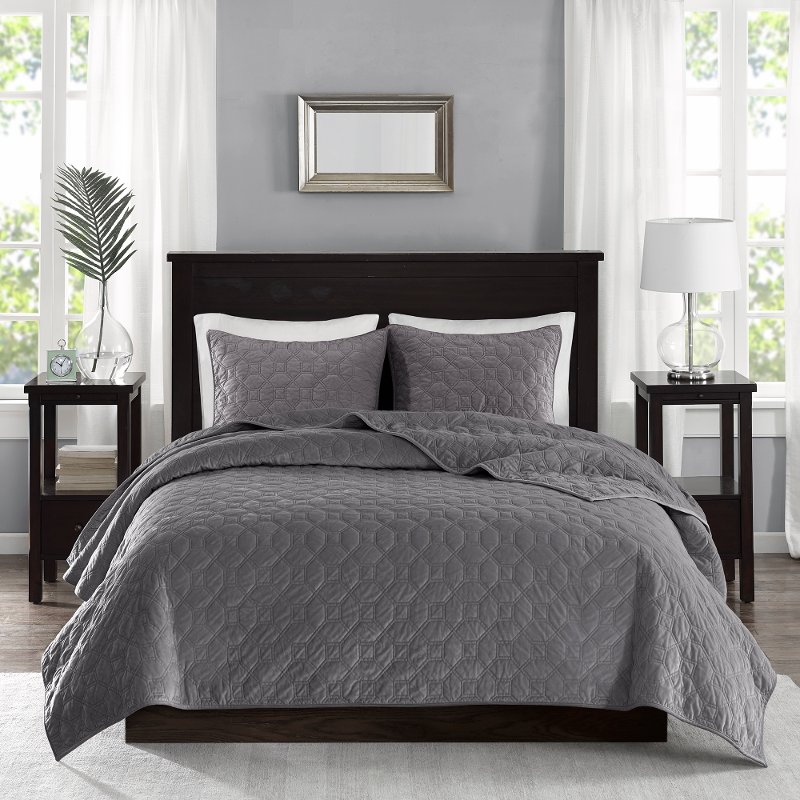 3 Piece Coverlet Bedding Collection, King Bed Coverlet Set