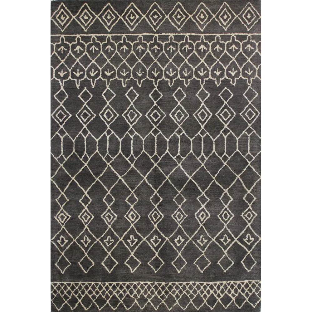 S185-CHAR-4X6-ST258 4 x 6 Small Charcoal Gray Area Rug - Chelsea-1