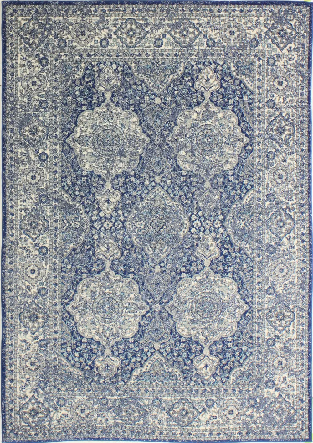 E110-DKBL-5X7.6-5363 Everek 5 x 8 Dark Blue Rug-1