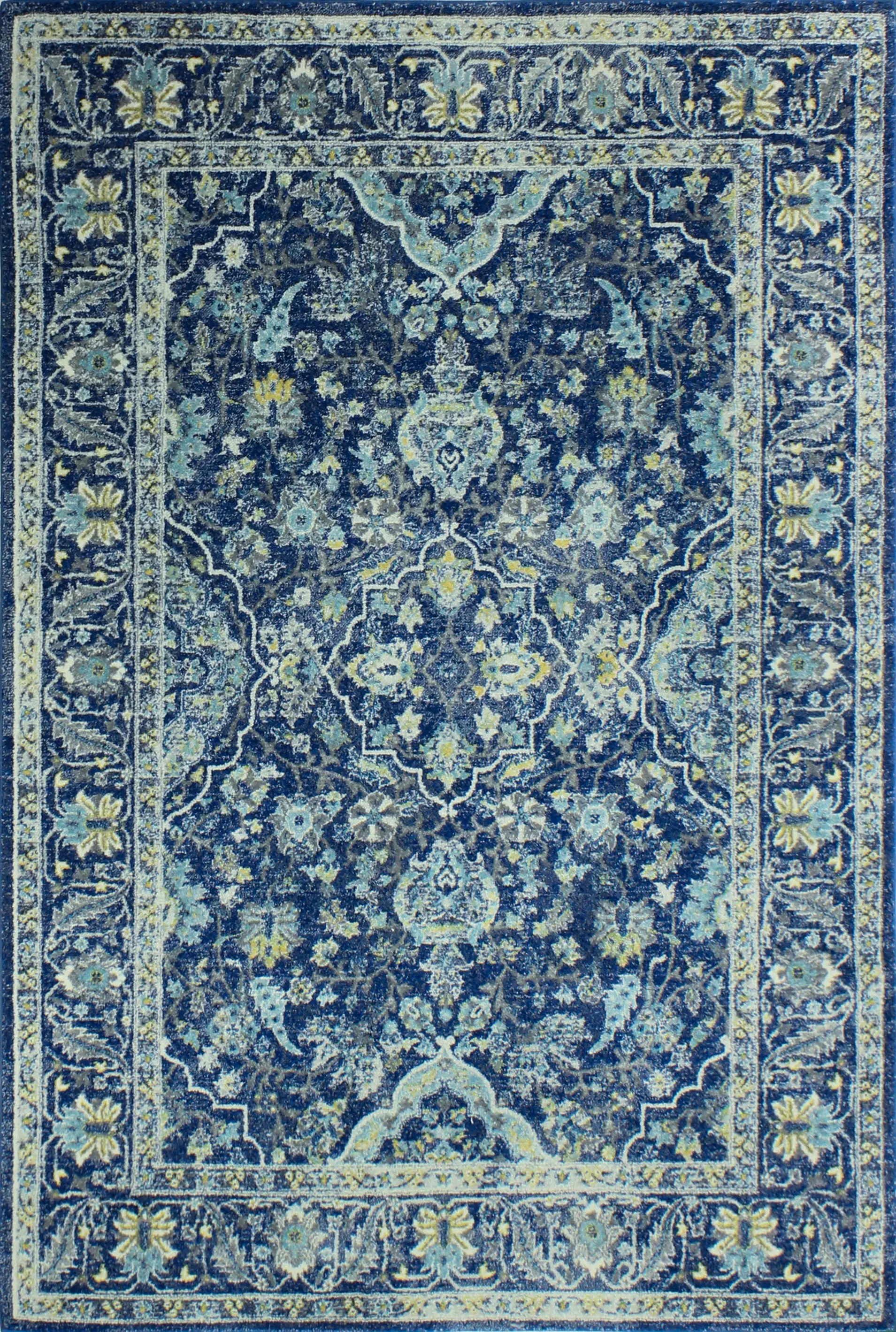 Everek 4 x 6 Dark Navy Blue Rug