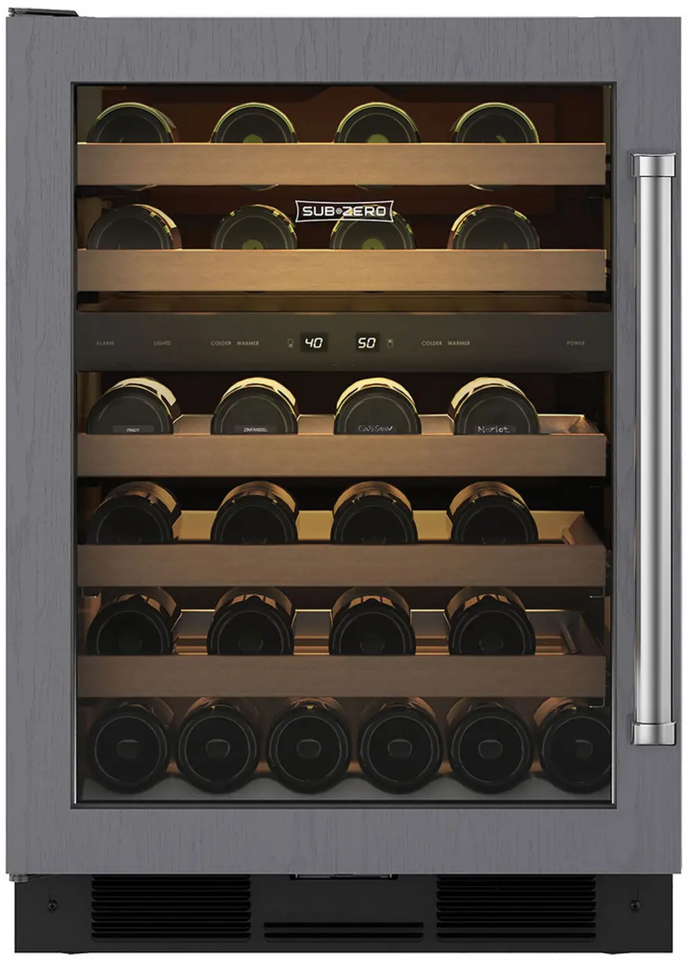UW-24A/O-LH Sub-Zero Under Counter Wine Cooler - Panel Ready, Left Hinge, High Altitude Glass-1