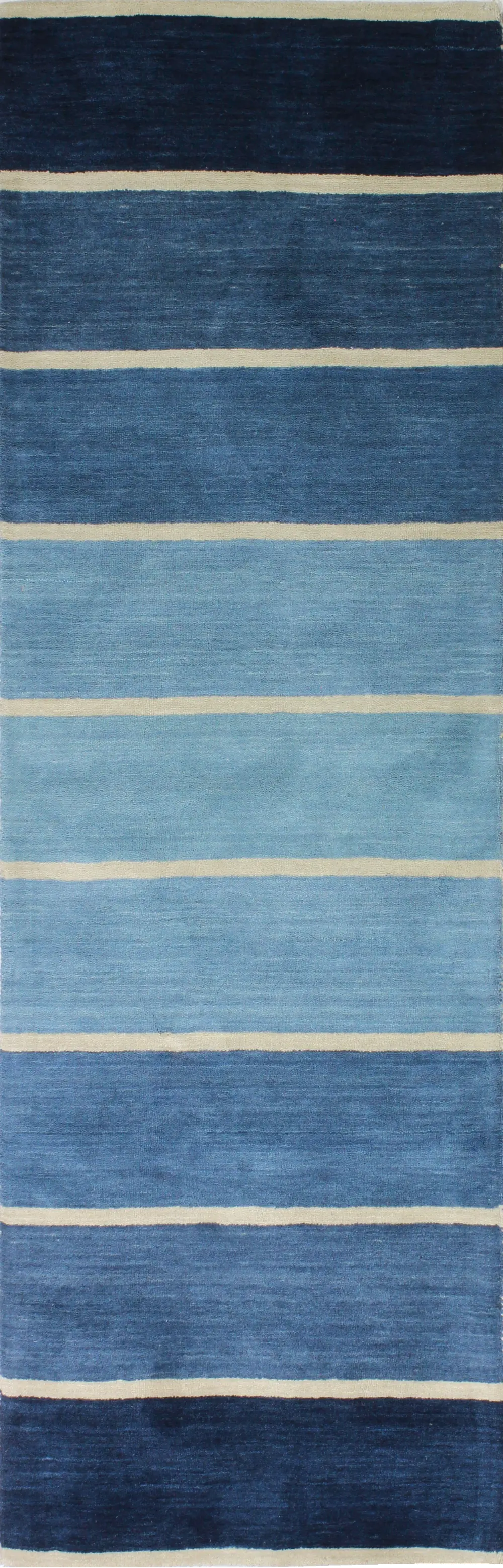 S176-BL-2.6X8-ALM64 Blue Transitional 8 Foot Runner Rug - Contempo-1