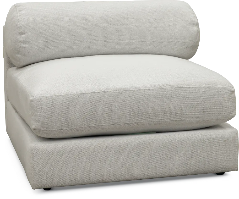 025-10 Modern Arctic White Armless Chair - Xander-1