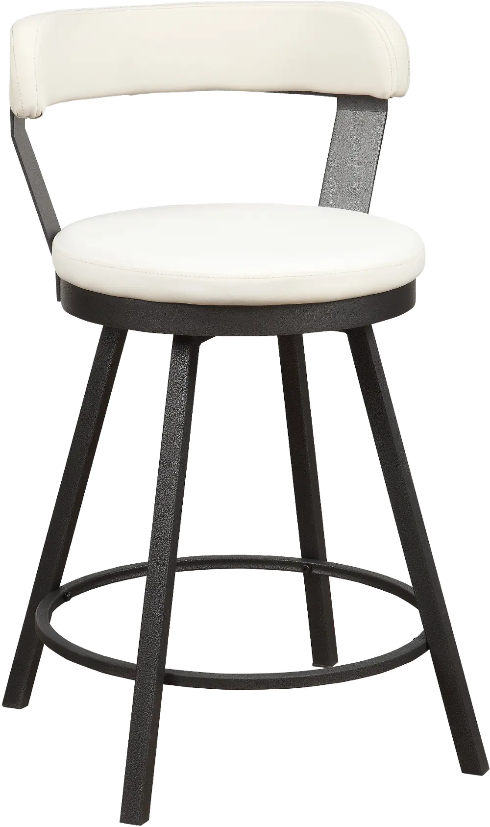 Appert Bright White 24 Inch Counter Height Stool-1
