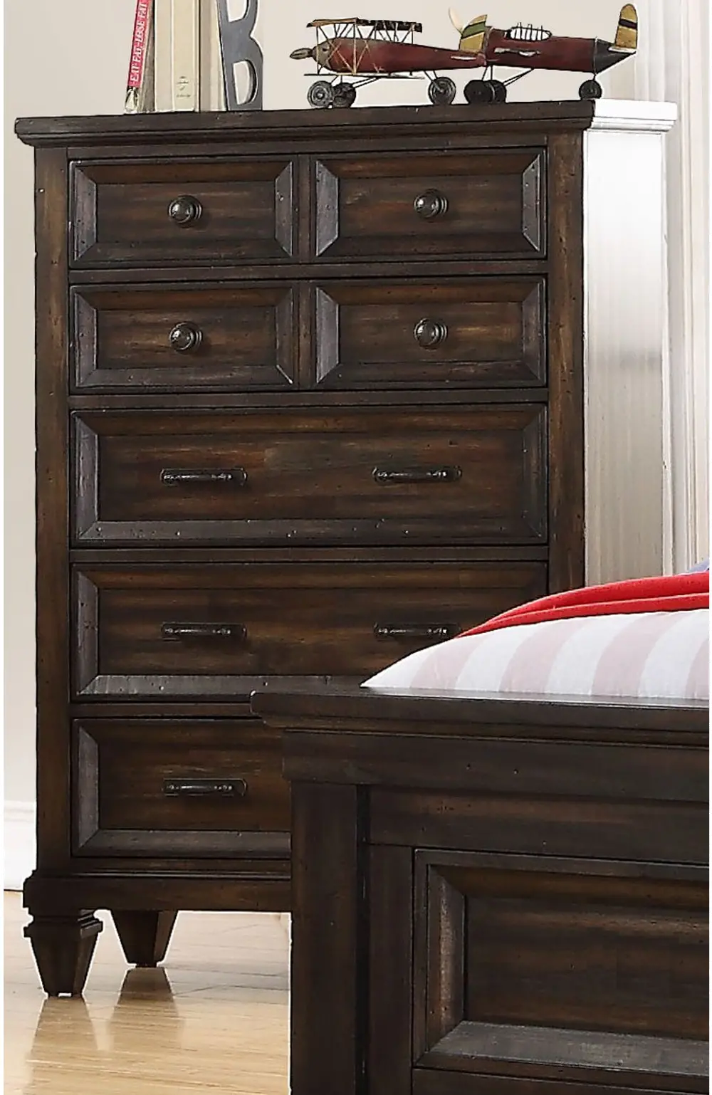 Sevilla Brown Youth Chest of Drawers-1
