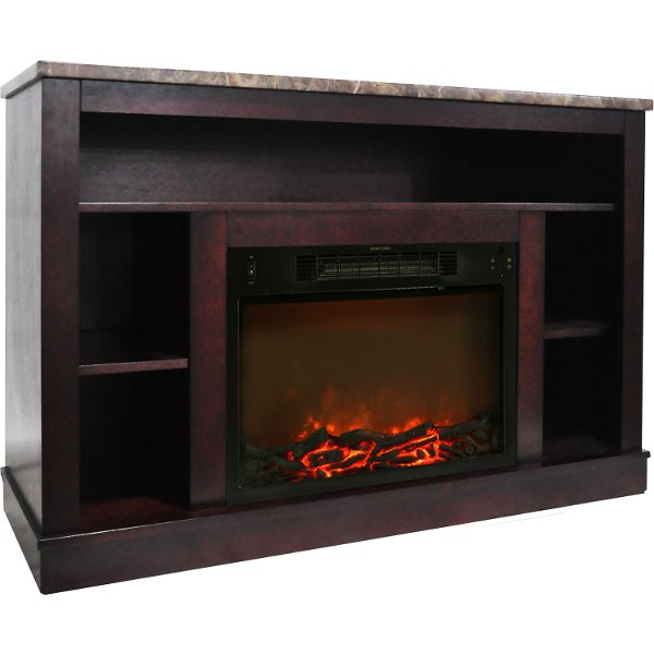 Electric Fireplaces Furniture Rc Willey Cam5021 1mah Mahogany Electric Fireplace With Mantel 47 Inch Seville