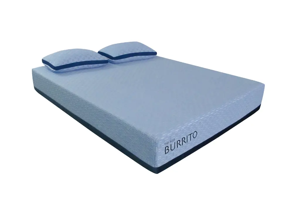 AF-BBMF-011FL Blue Burrito Visco Gel Memory Foam Full Mattress-1