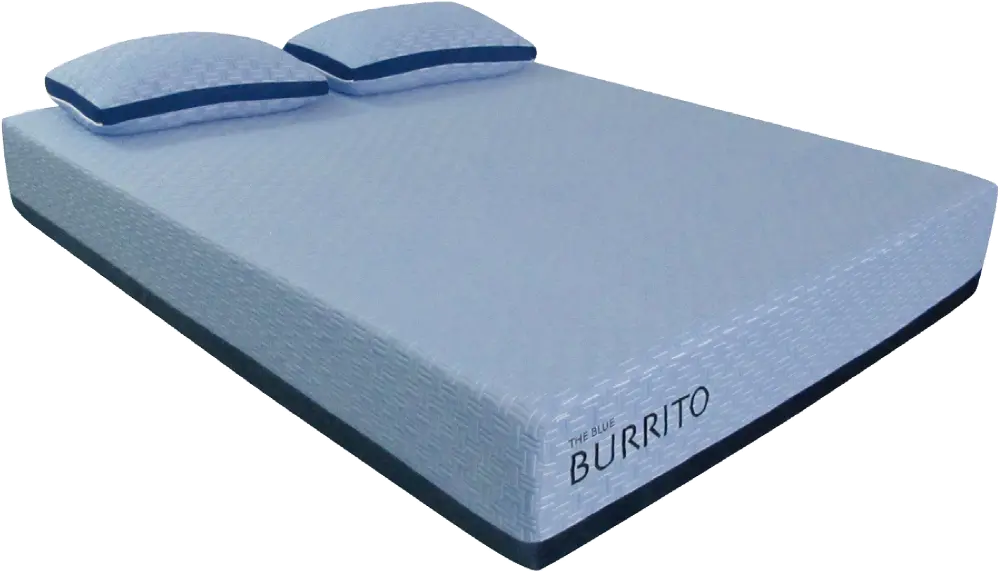 AF-BBMF-011QN Blue Burrito Visco Gel Memory Foam Queen Mattress-1