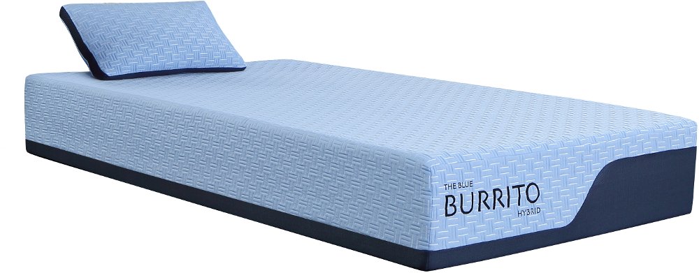 Blue Burrito Hybrid Memory Foam Twin Mattress