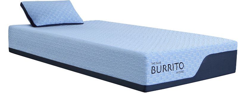 Blue Burrito Hybrid Memory Foam Twin, Twin Bed Cushion