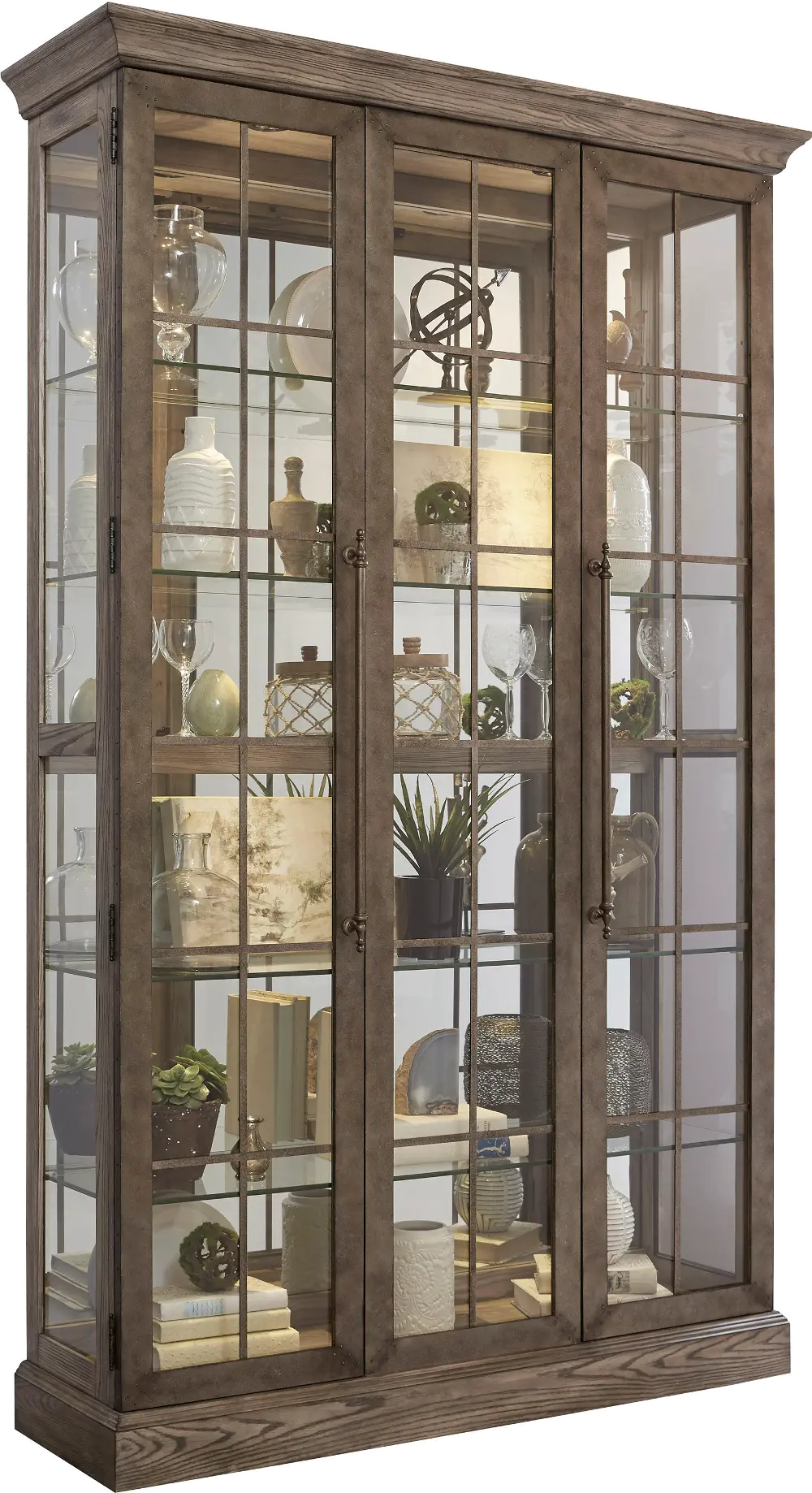 Windowpane Door Curio Cabinet-1