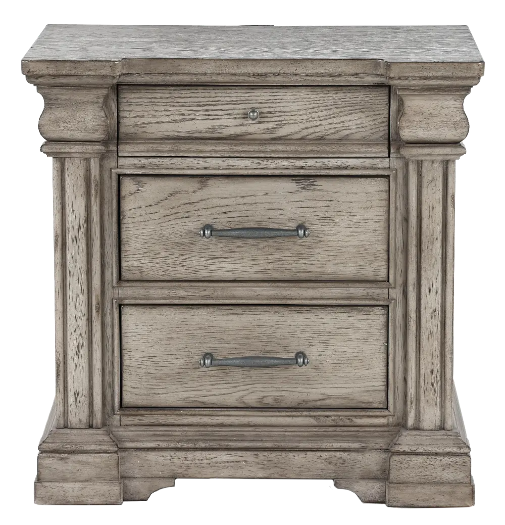 Madison Ridge Gray Nightstand-1