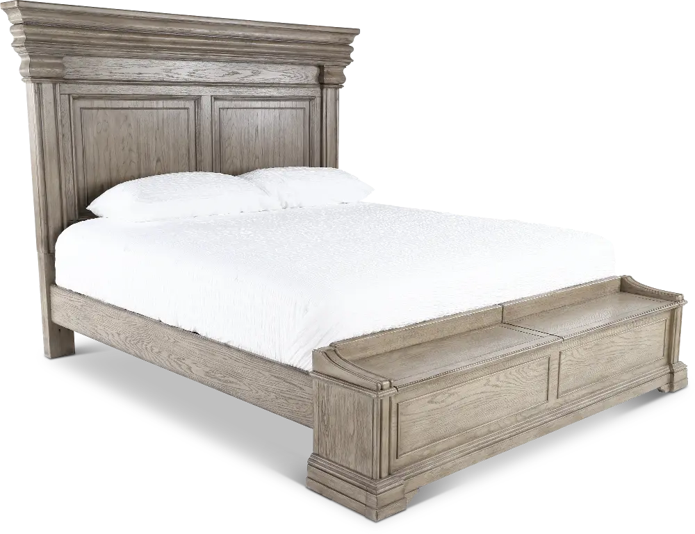 Madison Ridge Gray Queen Storage Bed-1