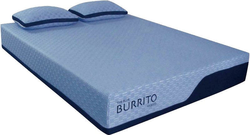 Blue Burrito Hybrid Memory Foam King, Dimensions Of A Queen Bed Mattress