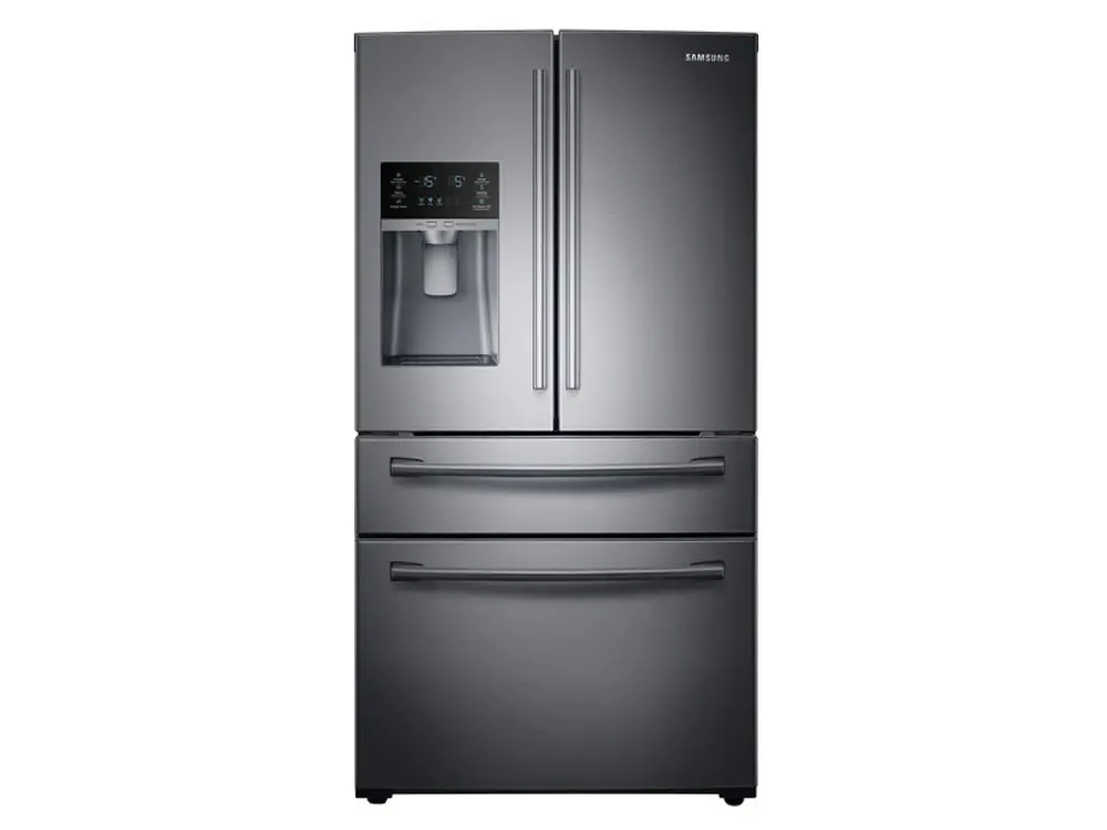 RF28HMEDBSG Samsung 4-Door French Door Refrigerator - 36 Inch Black Stainless Steel-1