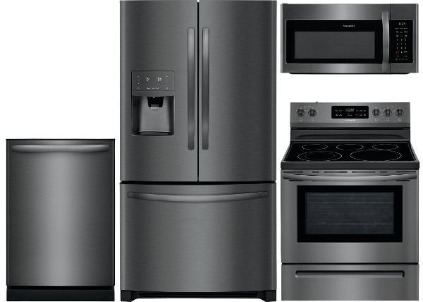 Kitchen Appliance Packages Page 2 Rc Willey Furniture Kit Frigidaire 4 Piece Kitchen Appliance Package With Electric Range Black Stainless Steel