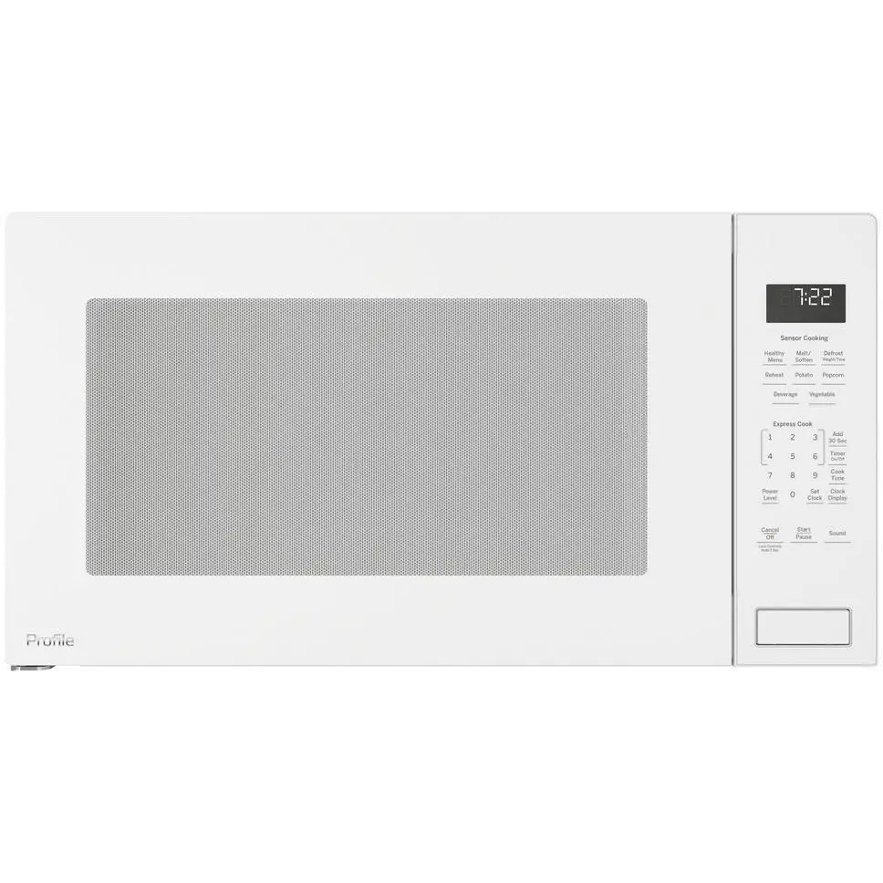 PEB7227DLWW GE Profile Countertop Microwave - 2.2 Cu. Ft. White-1