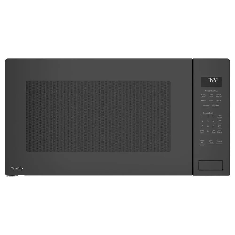 PEB7227BLTS GE Profile Countertop Microwave - 2.2 Cu. Ft. Black Stainless Steel-1