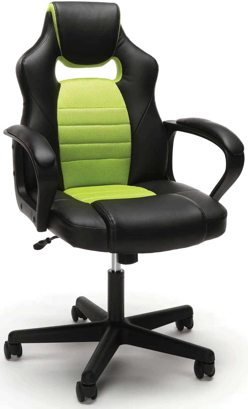 Green and Black Racing Style Gaming Chair - Essentials-1