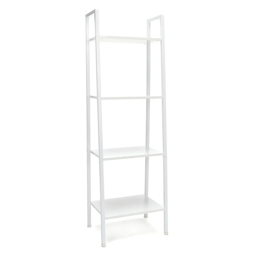 White 4 Shelf Bookcase - Essentials-1