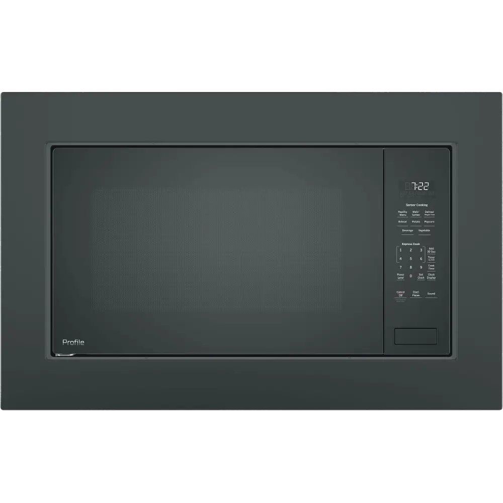 PEB7227+JX7227-B/B GE Profile Countertop Microwave and Trim Kit - Black-1