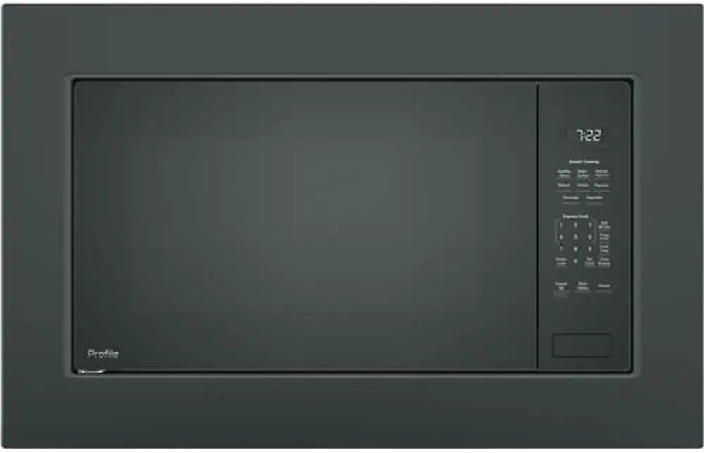PEB7227+JX7227-BSS GE Profile Countertop Microwave with Trim Kit - Black Slate-1