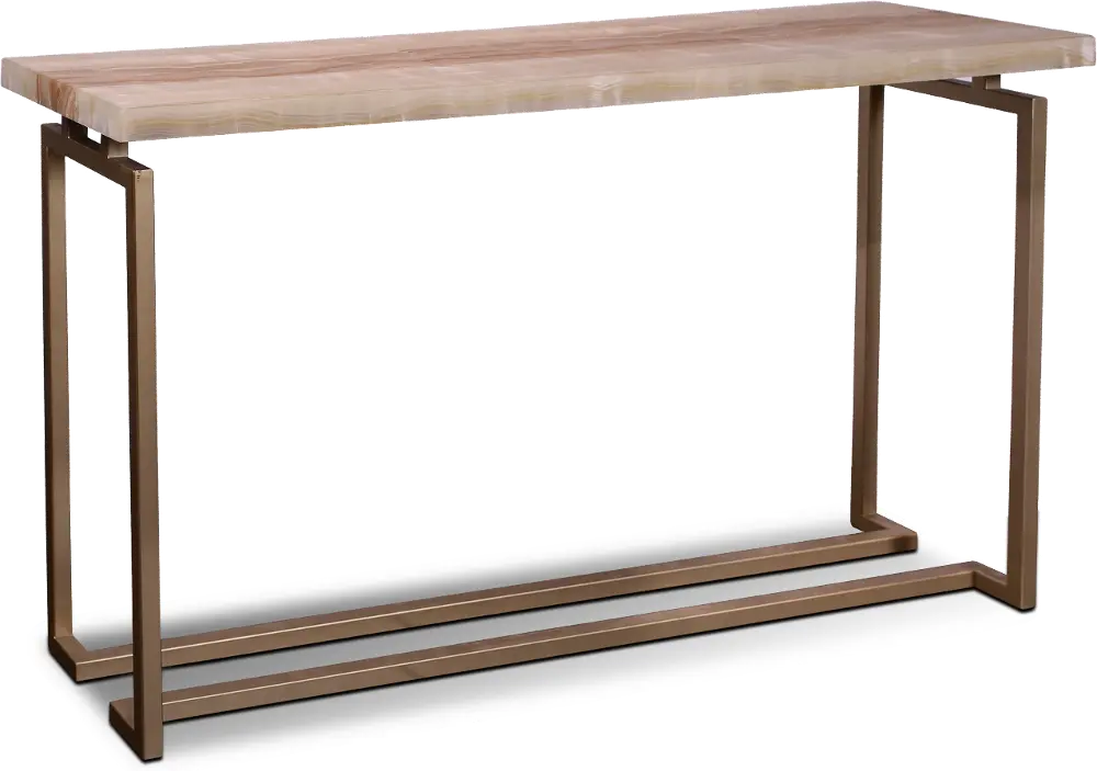Spectrum Onyx and Gold Console Table-1