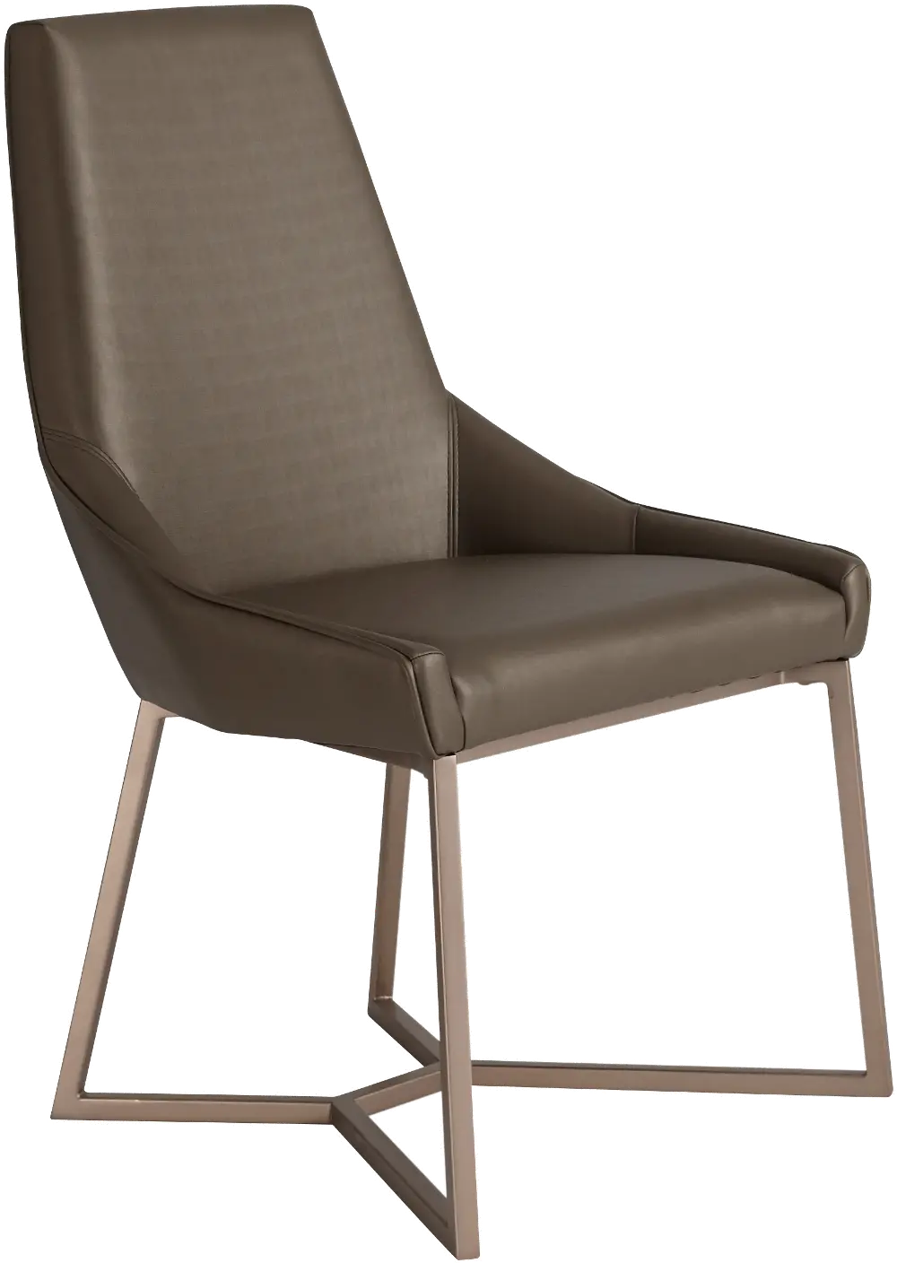 Chocolate Modern Upholstered Dining Chair - Patina-1
