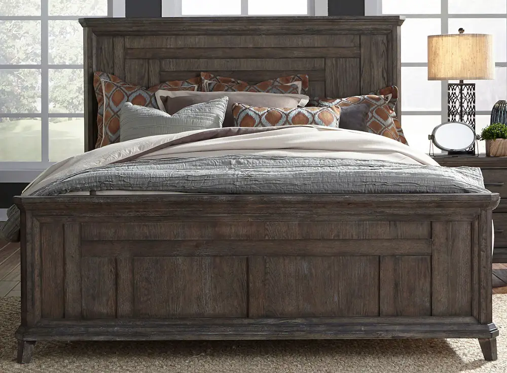 Artisan Prairie Aged Oak King Bed-1