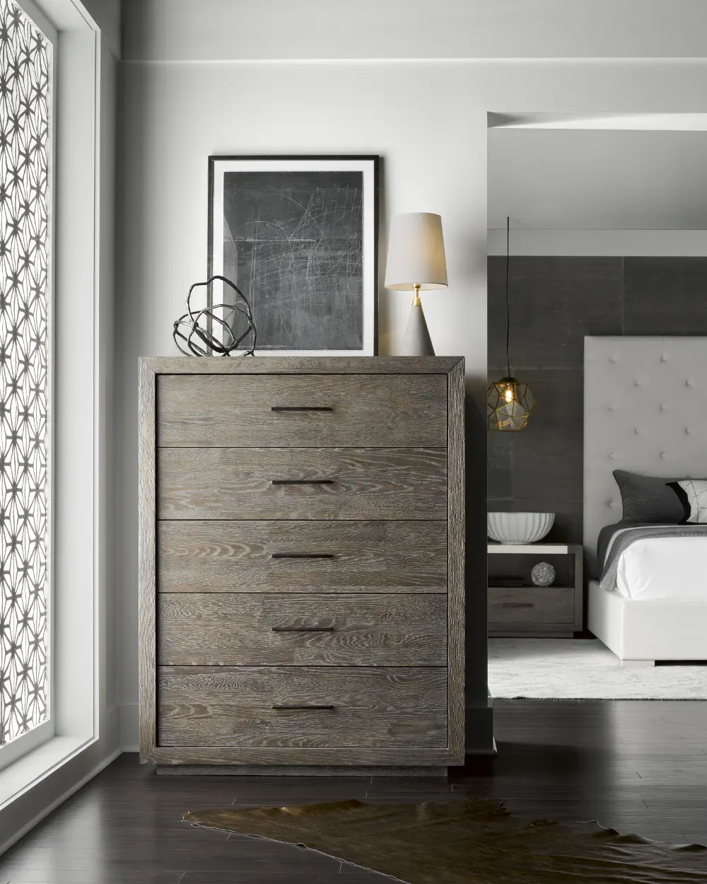 Contemporary Charcoal Chest of Drawers - Modern-1