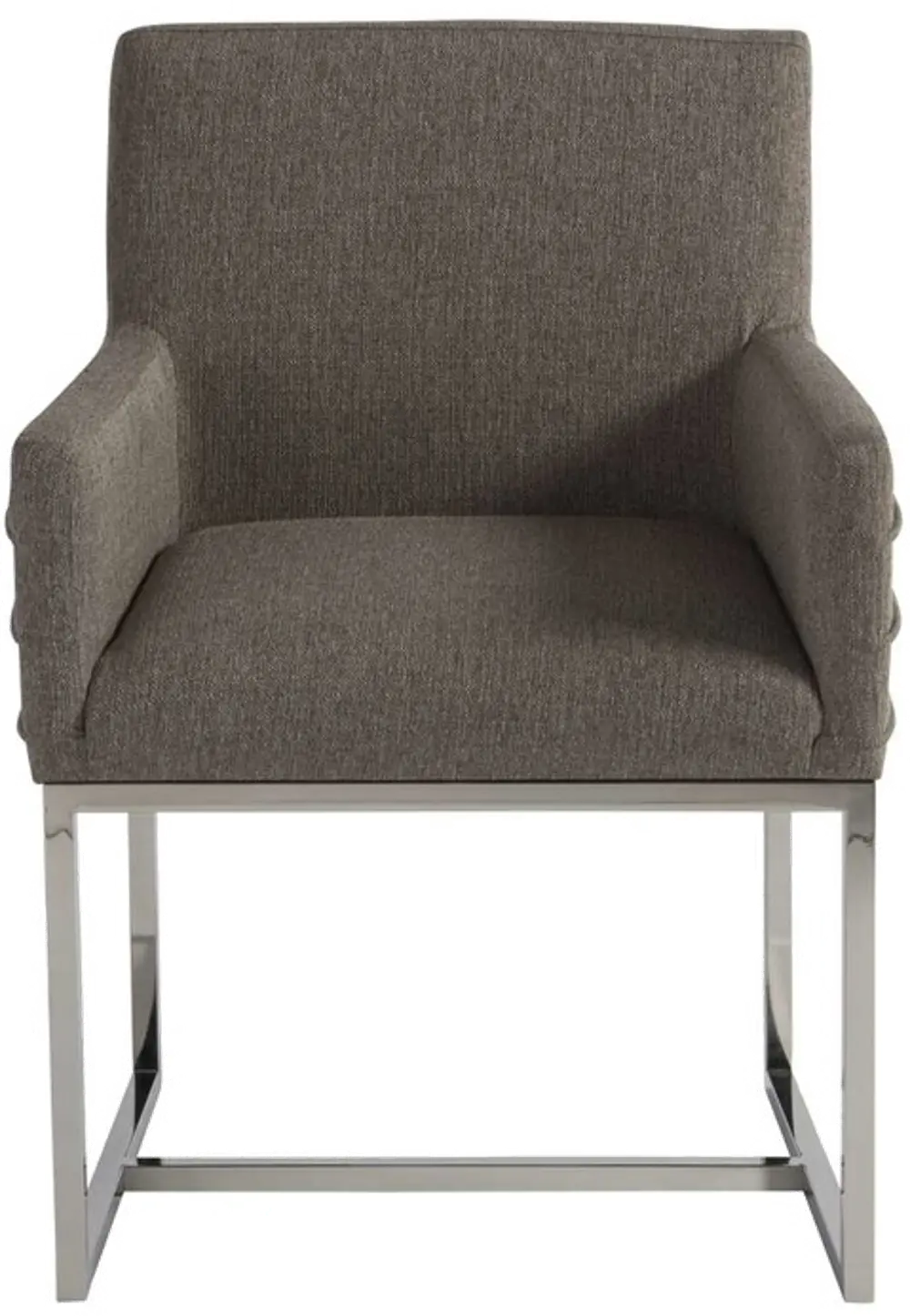 Modern Gray Upholstered Dining Chair - Modern-1