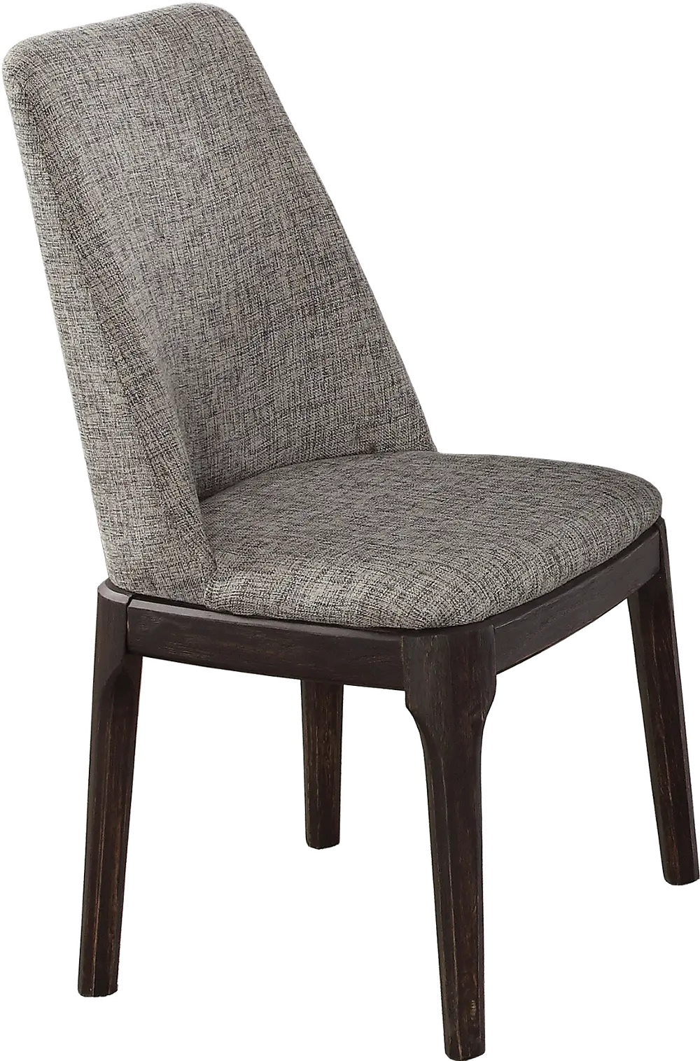 Gray Linen Upholstered Dining Room Chair - Janel-1