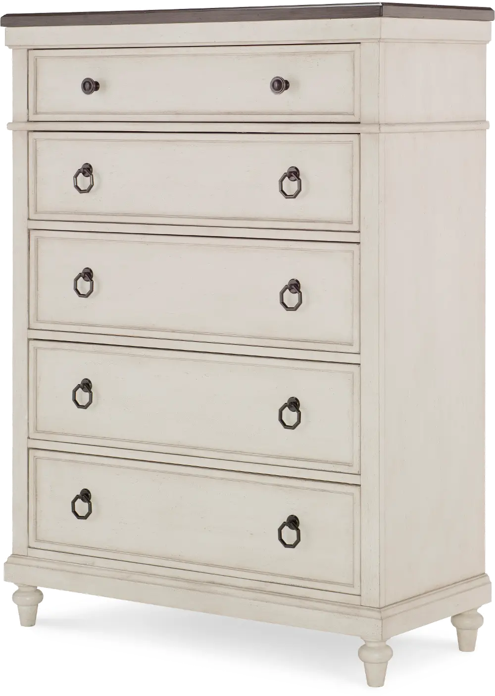 Traditional Two-Tone Chest of Drawers - Brookhaven-1