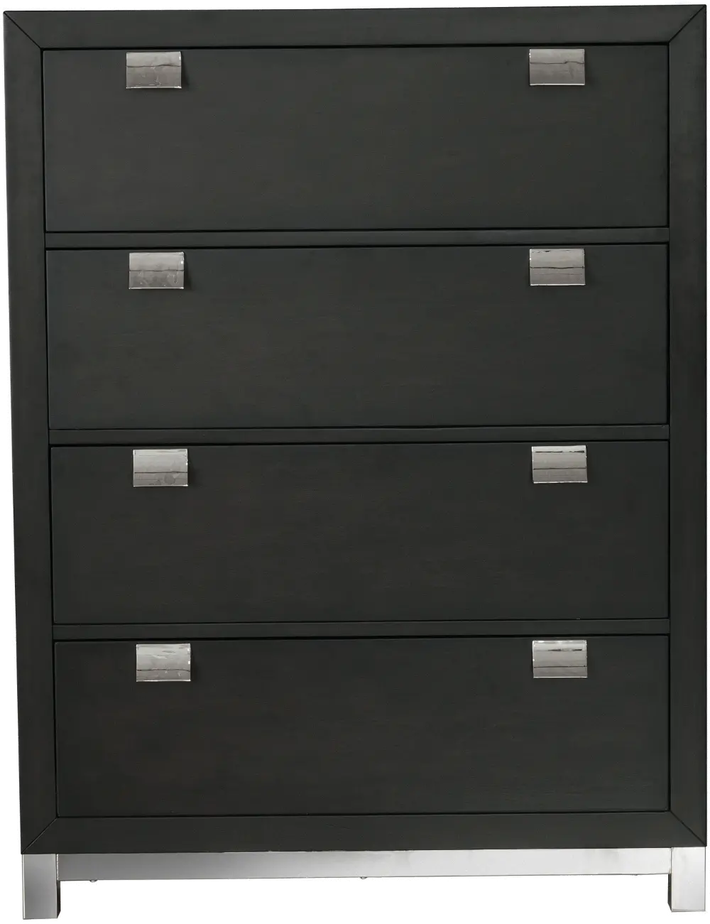 Modern Charcoal Gray Chest of Drawers - Metro-1
