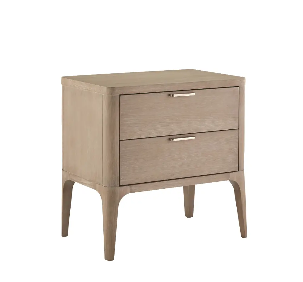Modern Frosted Ash Nightstand - Alexandra-1
