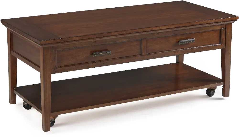 Small Toffee Brown Lift Top Coffee Table - Harbor Bay-1
