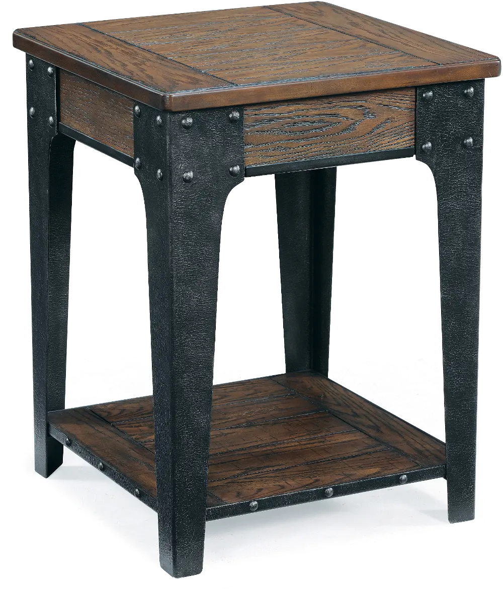 Rugged and Rustic Brown End Table - Lakehurst-1