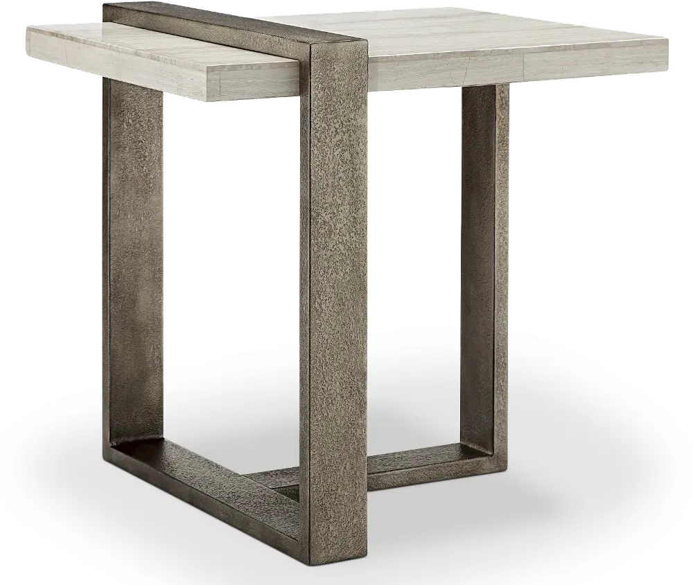 Wiltshire Marble Ultra Modern End Table-1