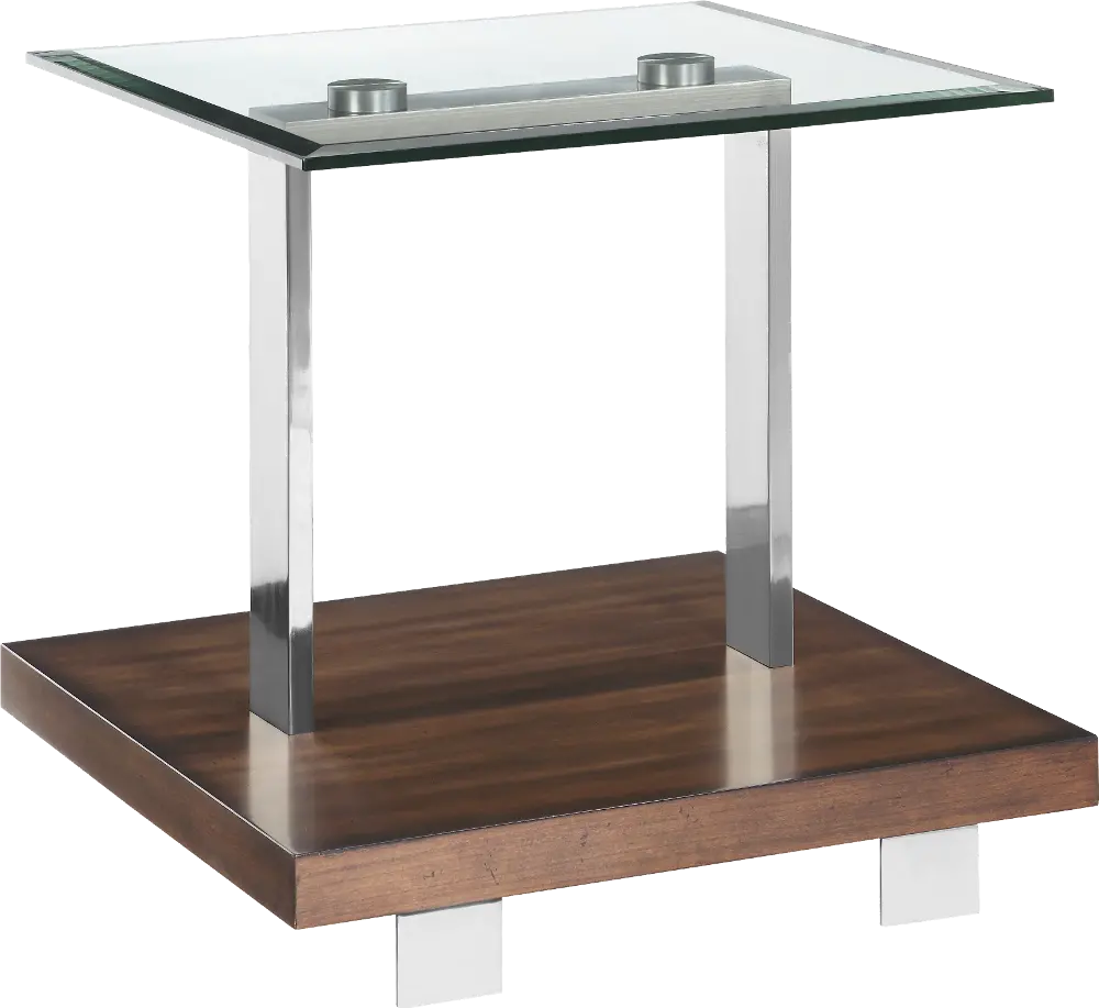 Minimalistic Modern Glass End Table - Modern Loft-1