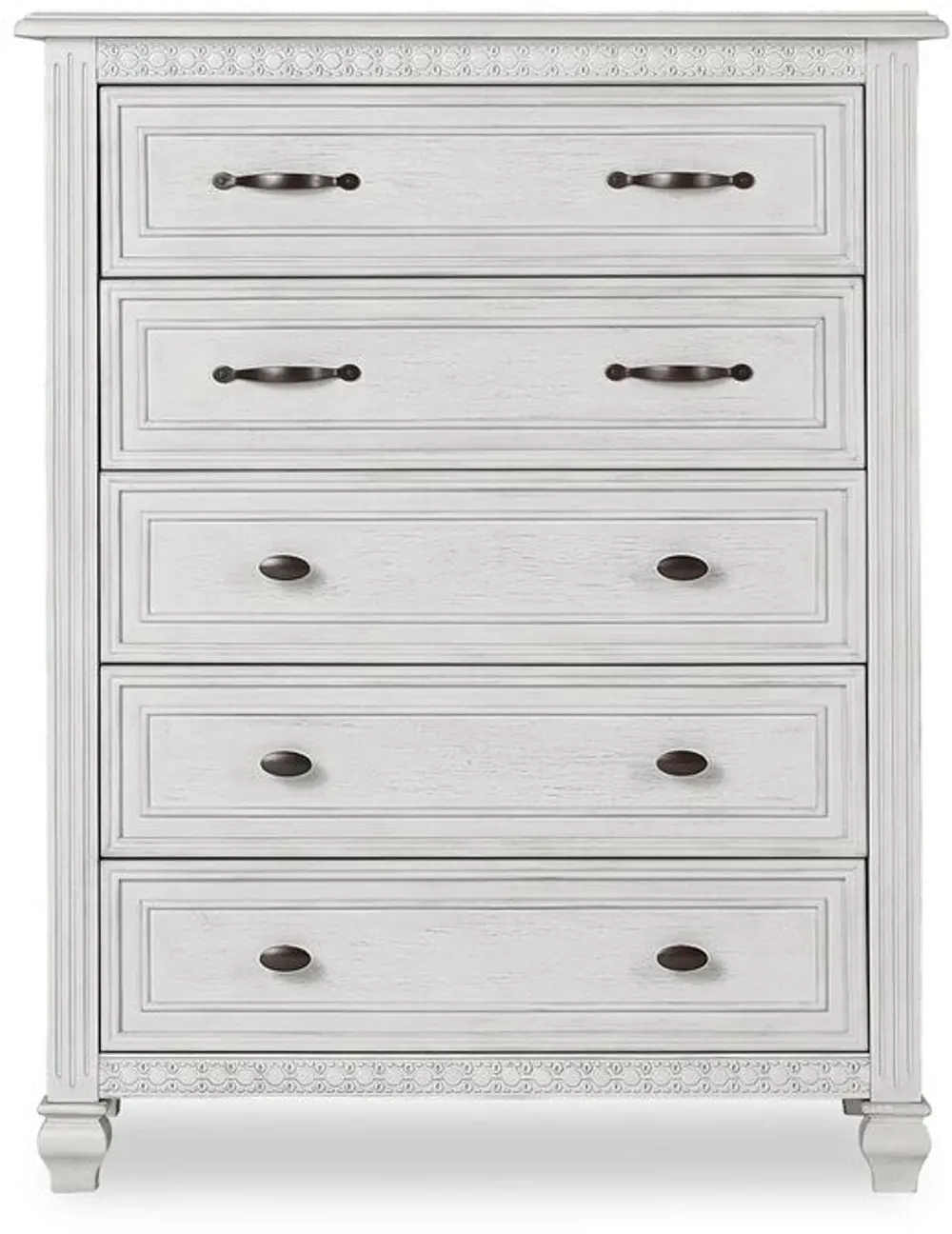 863-AM Antique Gray 5-Drawer Chest - Madison-1