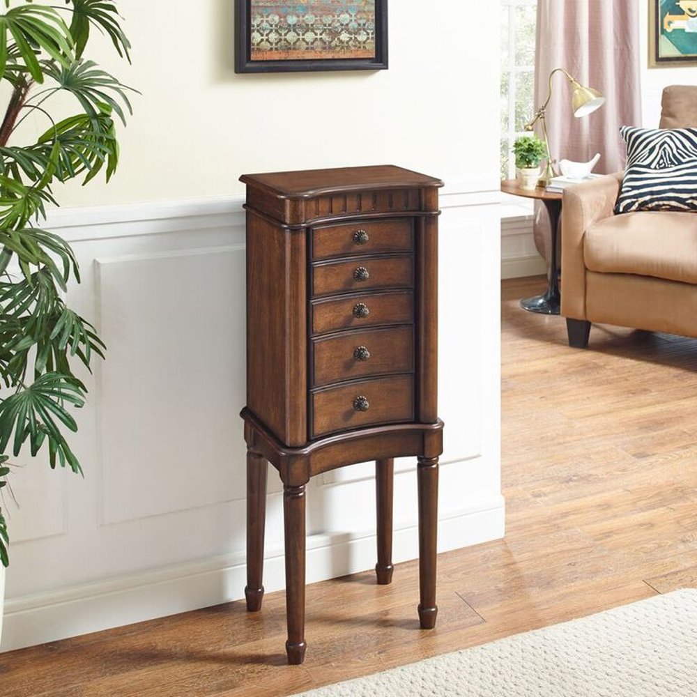 110938933 Walnut Jewelry Armoire - Grace sku 110938933