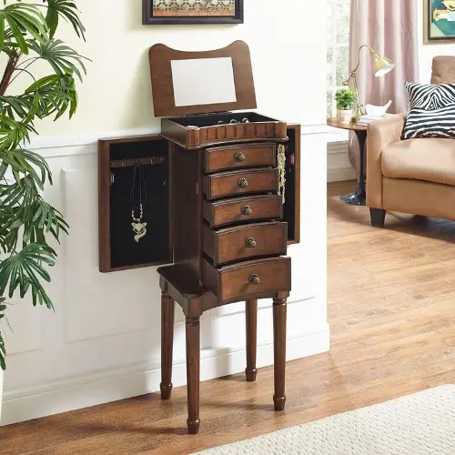 Walnut Jewelry Armoire Grace RC Willey