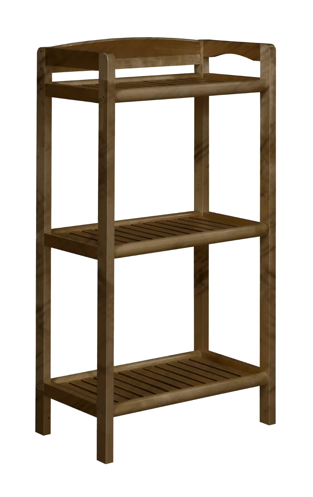 44 Inch Antique Chestnut Solid Wood Bookcase-Media Tower-1