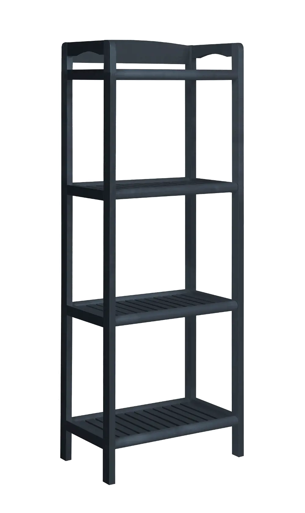 Graphite Solid Wood Tall Bookcase-Media Tower-1