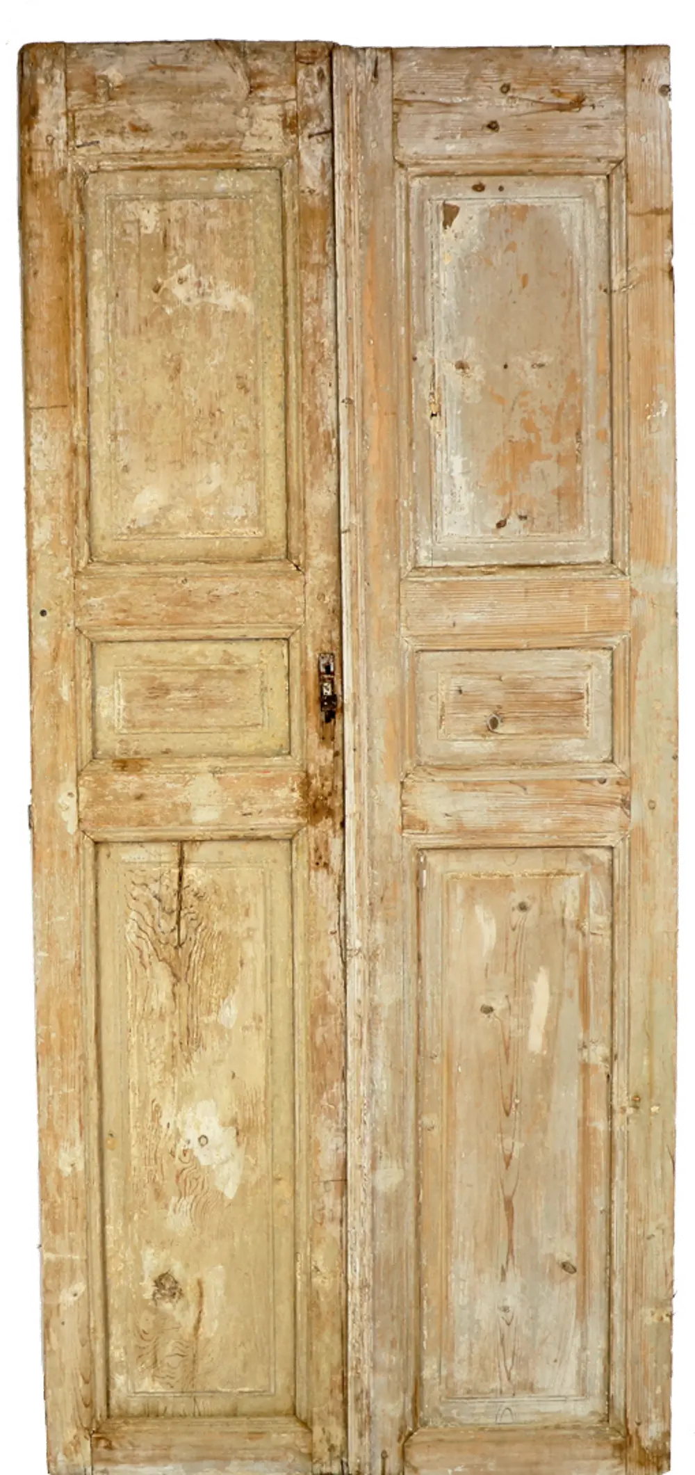 Vintage Egyptian Pine Wood Door Pair-1