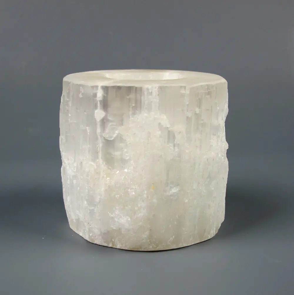Selenite Candle Stand-1