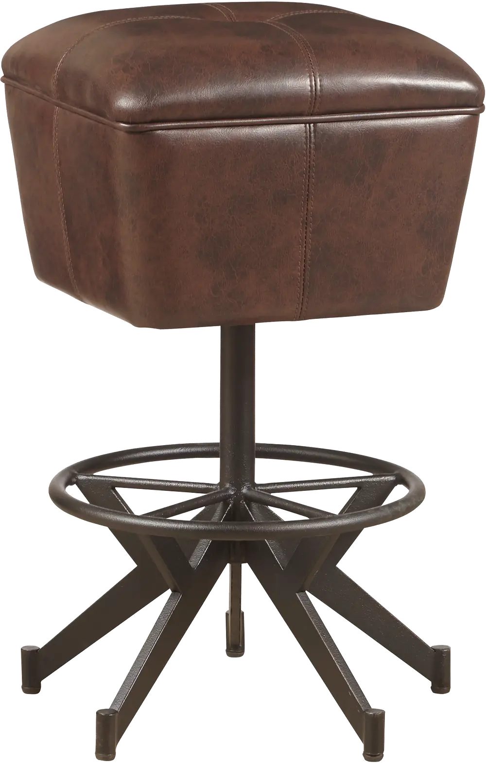 Brown Upholstered 30  Bar Stool - Conversation-1
