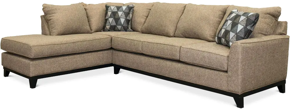 Emerson Tweed Brown 2 Piece Sectional Sofa-1